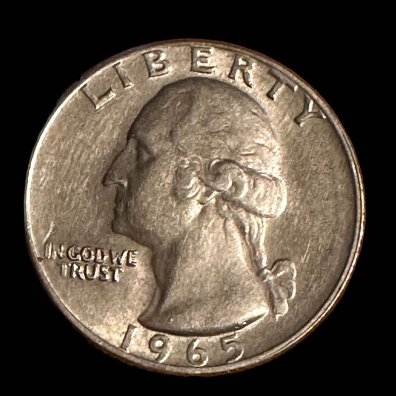 Yahoo!オークション - 1965年 アメリカ 25セント硬貨 クォーター Yahoo!オークション - 1965年 アメリカ 25セント硬貨 クォーター
