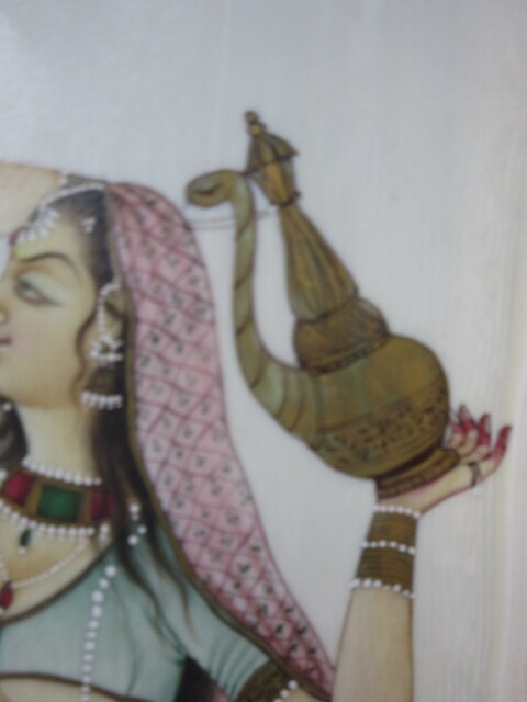 伝統的な老人と美女の人物像の絵画イラン製 伝統的な老人と美女の人物像の絵画イラン製 日本限定 伝統