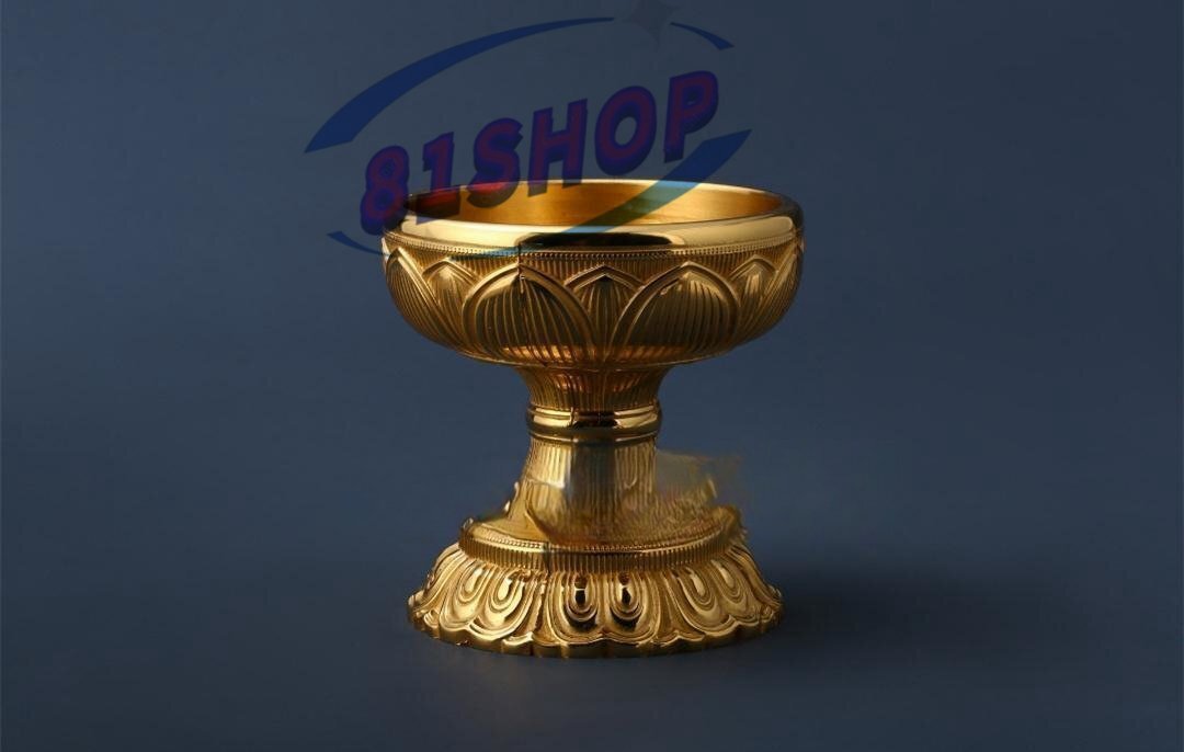 81SHOP」 密教法具 寺院用仏具 真言宗 蓮華型法具 仏器(一対 81SHOP」 密教法具 寺院用仏具 真言宗 蓮華型法具 仏器(一対