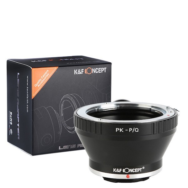 K&F Concept レンズマウントアダプター KF-PKQ-T (ペンタックスKマウントレンズ → ペンタックスＱマウント変換）三腳座付き