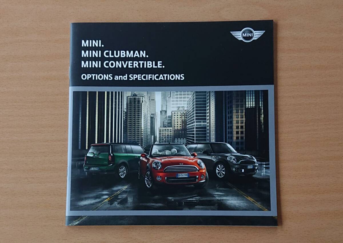 ★MINI?ミニ / ミニ コンバーチブル / ミニ クラブマン 2012年12月 オプションカタログ/諸元表 ★即決価格★