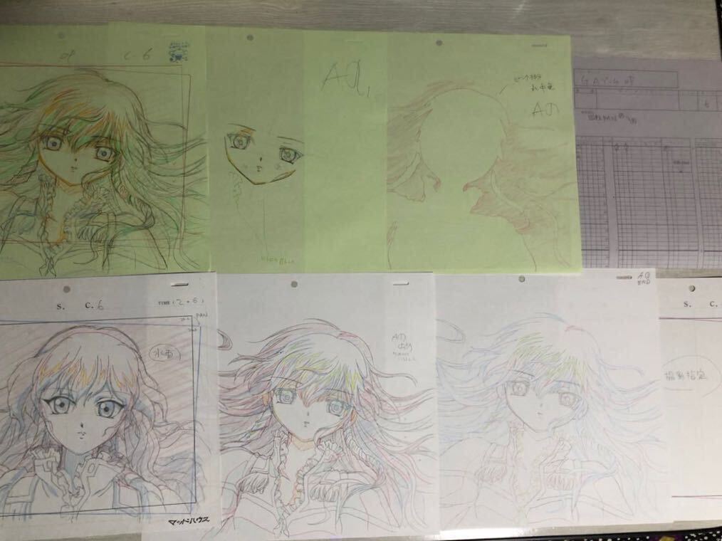 ギャラクシーエンジェル ヴァニラ ゲーム版 OP 原画類セット ギャラクシーエンジェル ヴァニラ ゲーム版 OP 原画類セット