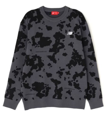 \半額SALE/ 35%OFF《2024年秋冬》ニューバランス 012-4270002(024)キャッスルロック(4/M) 長袖ニットプルオーバー セーター