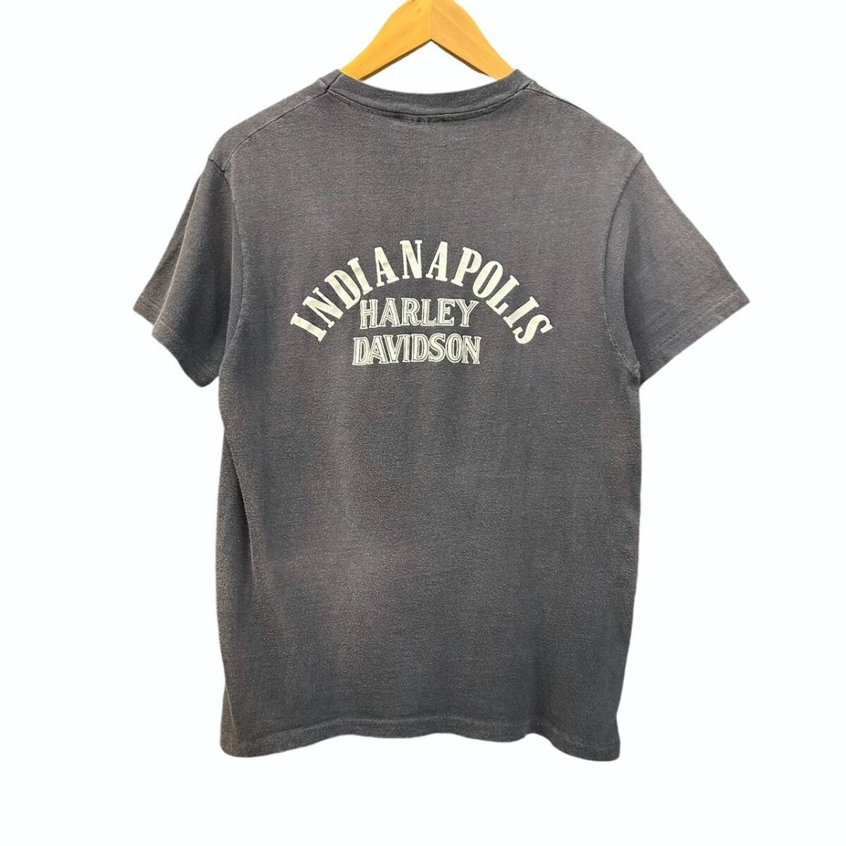 70s ビンテージ ハーレーダビッドソン 両面プリント Tシャツ M 70s ビンテージ ハーレーダビッドソン 両面プリント Tシャツ M