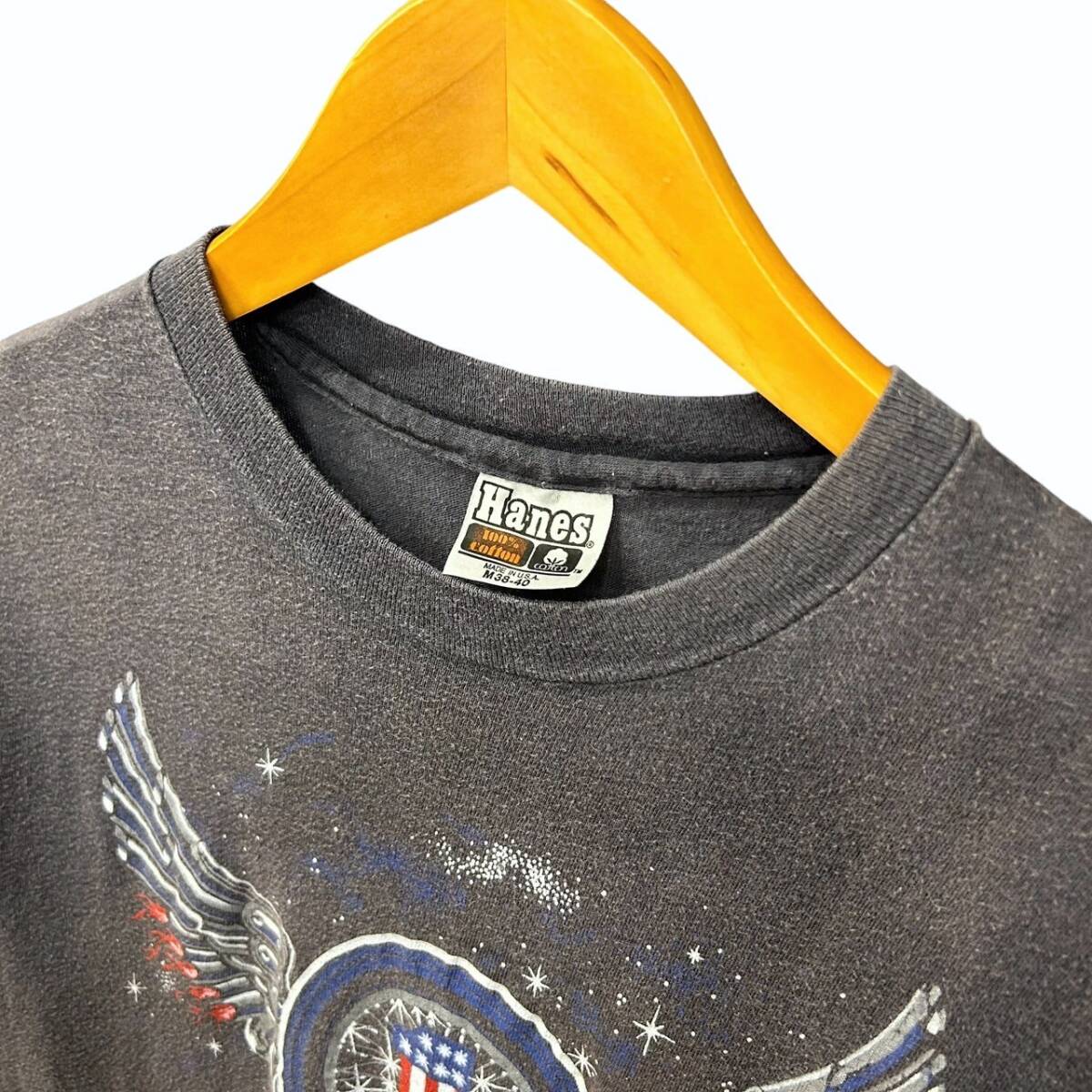 70s ビンテージ ハーレーダビッドソン 両面プリント Tシャツ M 70s ビンテージ ハーレーダビッドソン 両面プリント Tシャツ M