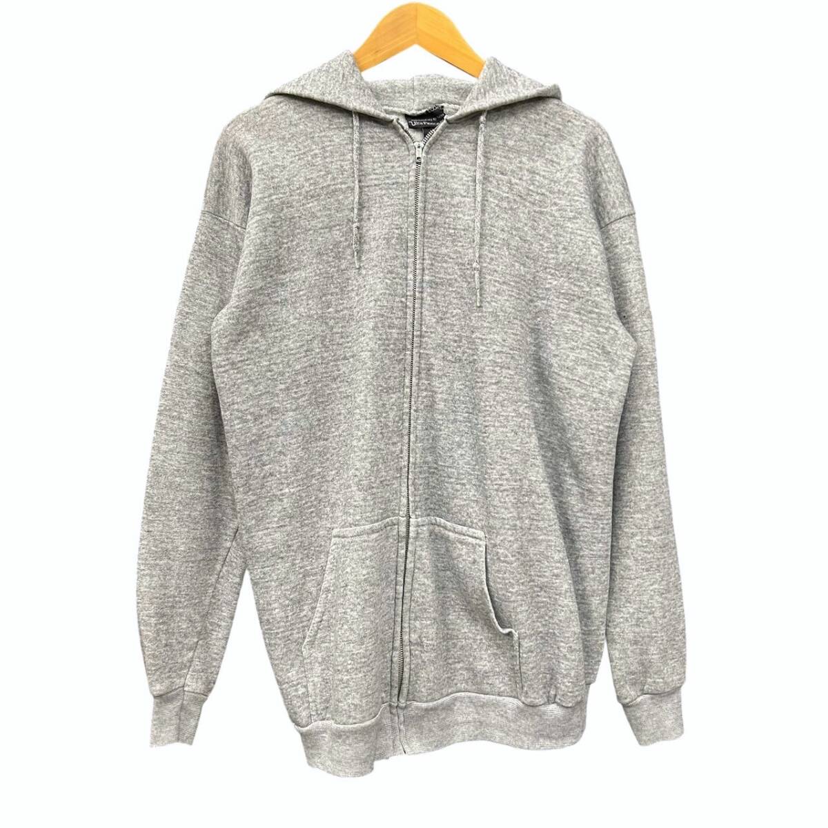 80s ビンテージ Tultex スウェット ジップパーカー XL グレー 80s ビンテージ Tultex スウェット ジップパーカー XL グレー