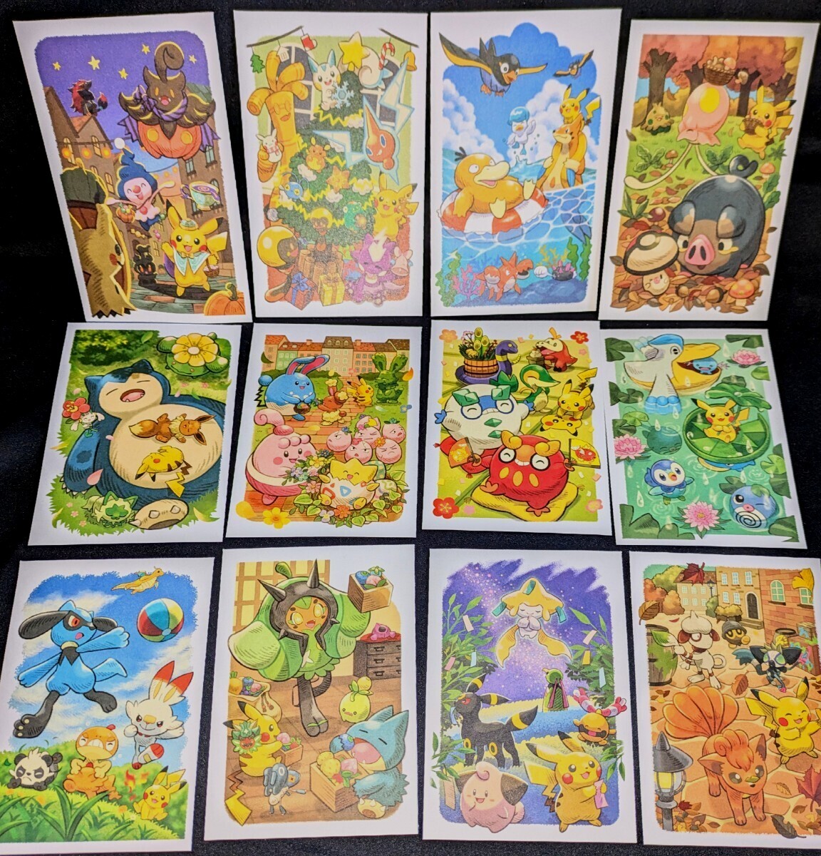 未使用 ポケモン ポストカード 12枚セット ピカチュウ ポケモン 未使用 ポケモン ポストカード 12枚セット ピカチュウ ポケモン
