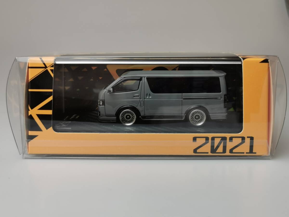 送料無料★ 1/64 404ERROR トヨタ ハイエース レジン製 グレー 499台限定 Hiace