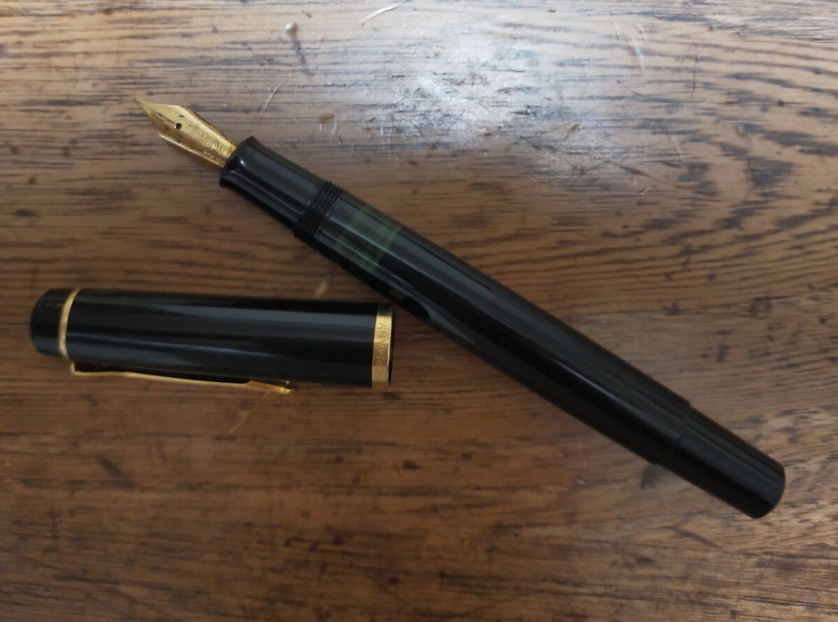 ペリカン pelikan 万年筆 ペン先 ステンレス F ブラック 