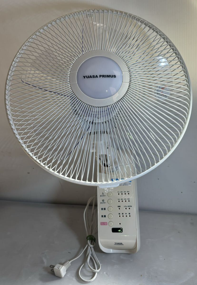 ユアサプライムス YUASA 30cm 壁掛扇風機 YTW-3831FFR(W) Yahoo!オークション - 格安スタート 送料込み YUASA 30㎝壁掛け