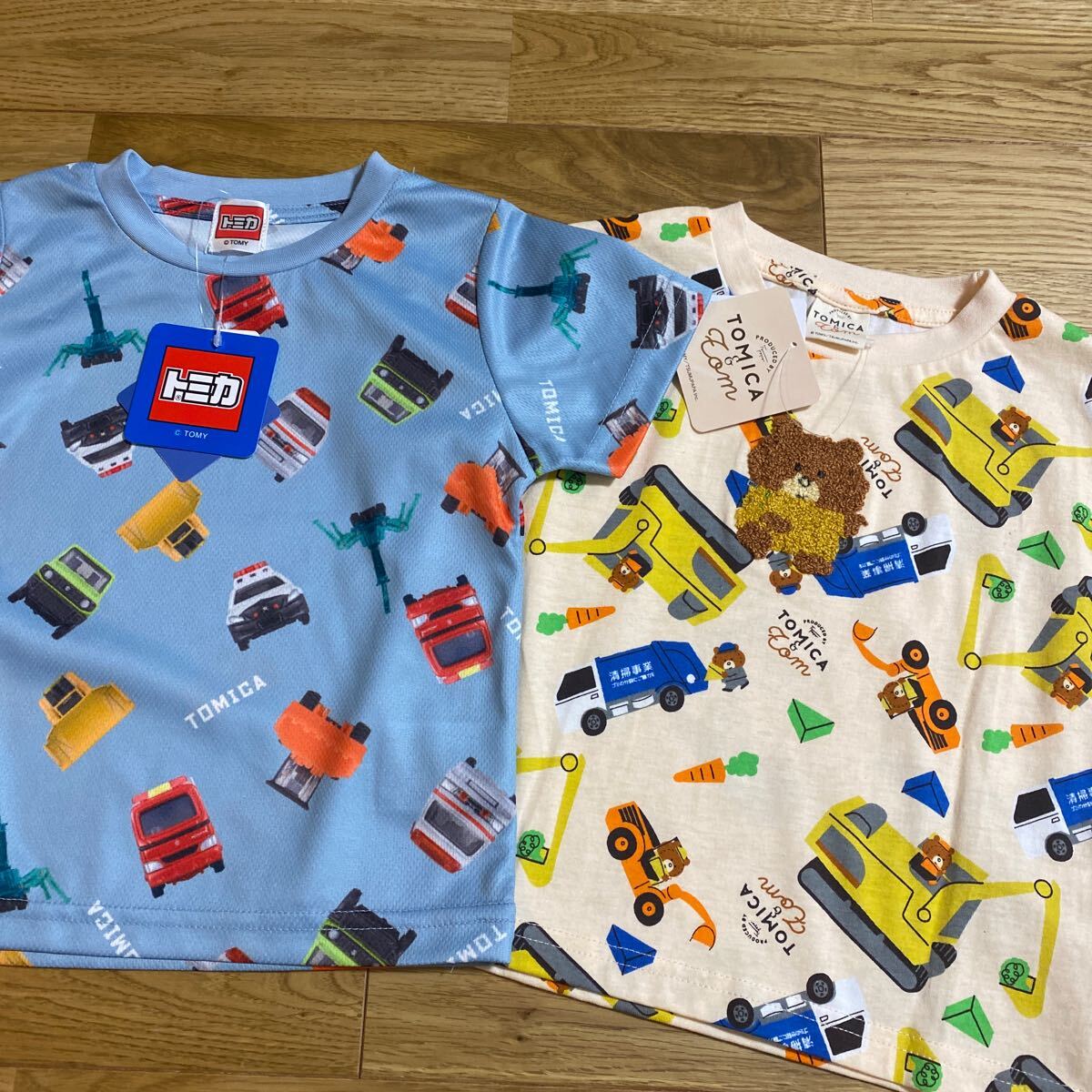 トミカ　半袖Tシャツ　90 2枚　働くくるま