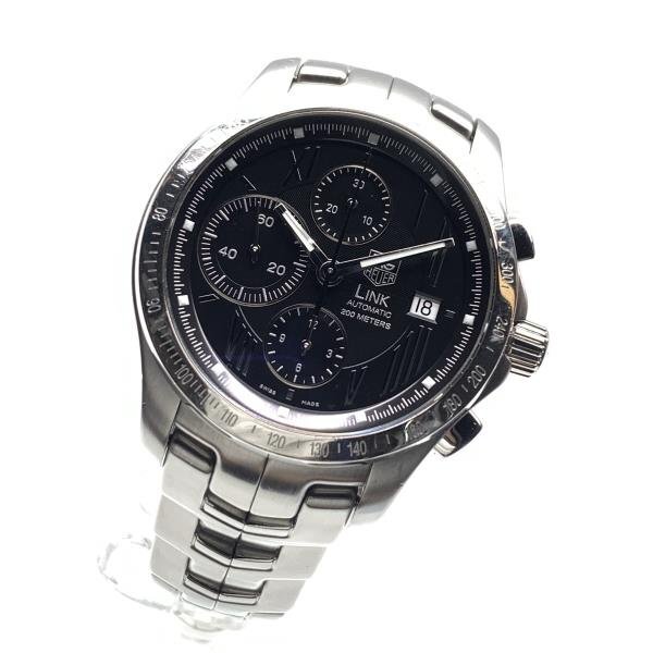 TAG Heuer TAG Heuer наручные часы CJF211N.BA0598 links ta-das Chrono чёрный циферблат нержавеющая сталь самозаводящиеся часы обратная сторона ske мужской управление RY24003182