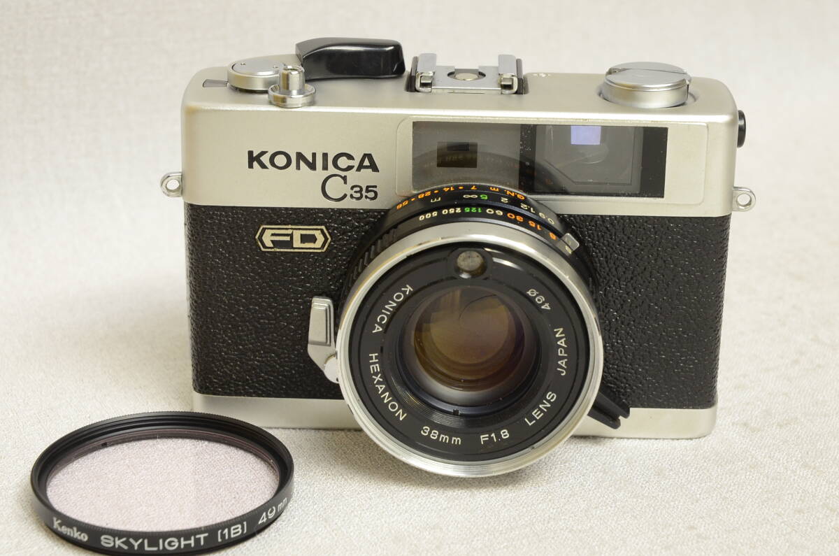 Yahoo!オークション - 整備済み美品 KONICA コニカ C35FD Yahoo!オークション - 整備済み美品 KONICA コニカ C35FD