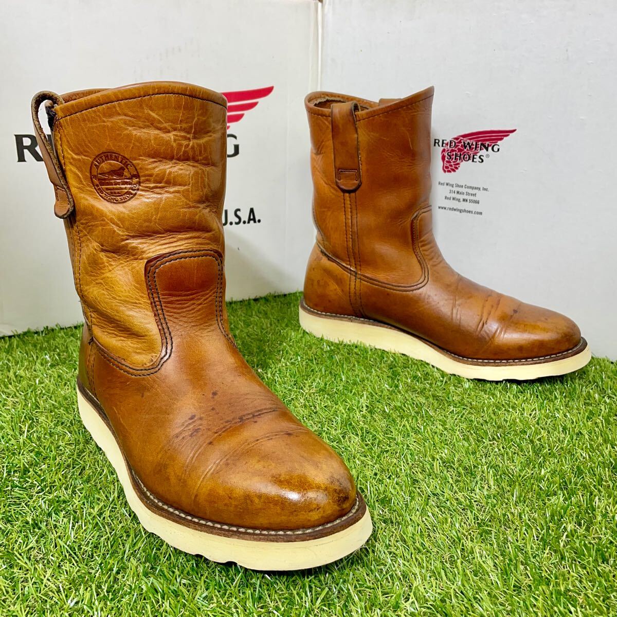 安心品質0371】廃盤犬刻866レッドウイングREDWING7 5Dペコス 安心品質0371】廃盤犬刻866レッドウイングREDWING7 5Dペコス