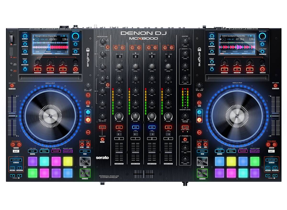 中古】Denon DJ USBメディア対応 スタンドアローン4デッキDJ 中古】Denon DJ USBメディア対応 スタンドアローン4デッキDJ