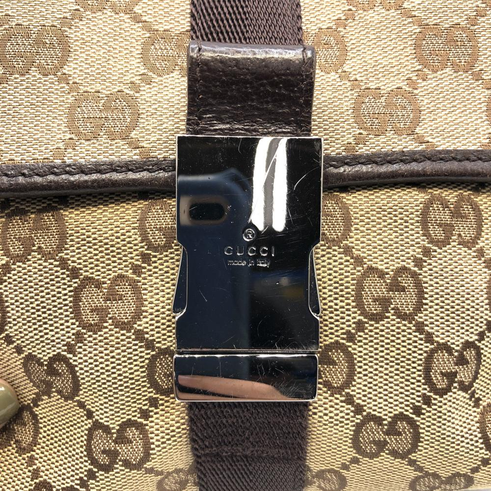 [ used ]GUCCI GG canvas body bag 131236 Brown Gucci [240017648127]