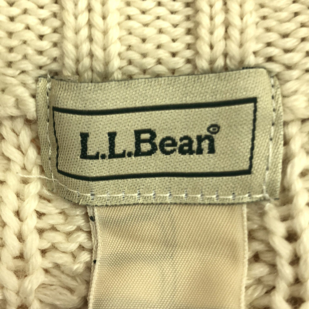  L e рубин n шерсть Blend кабель сборник вязаный жакет M оттенок белого L.L.Bean женский 
