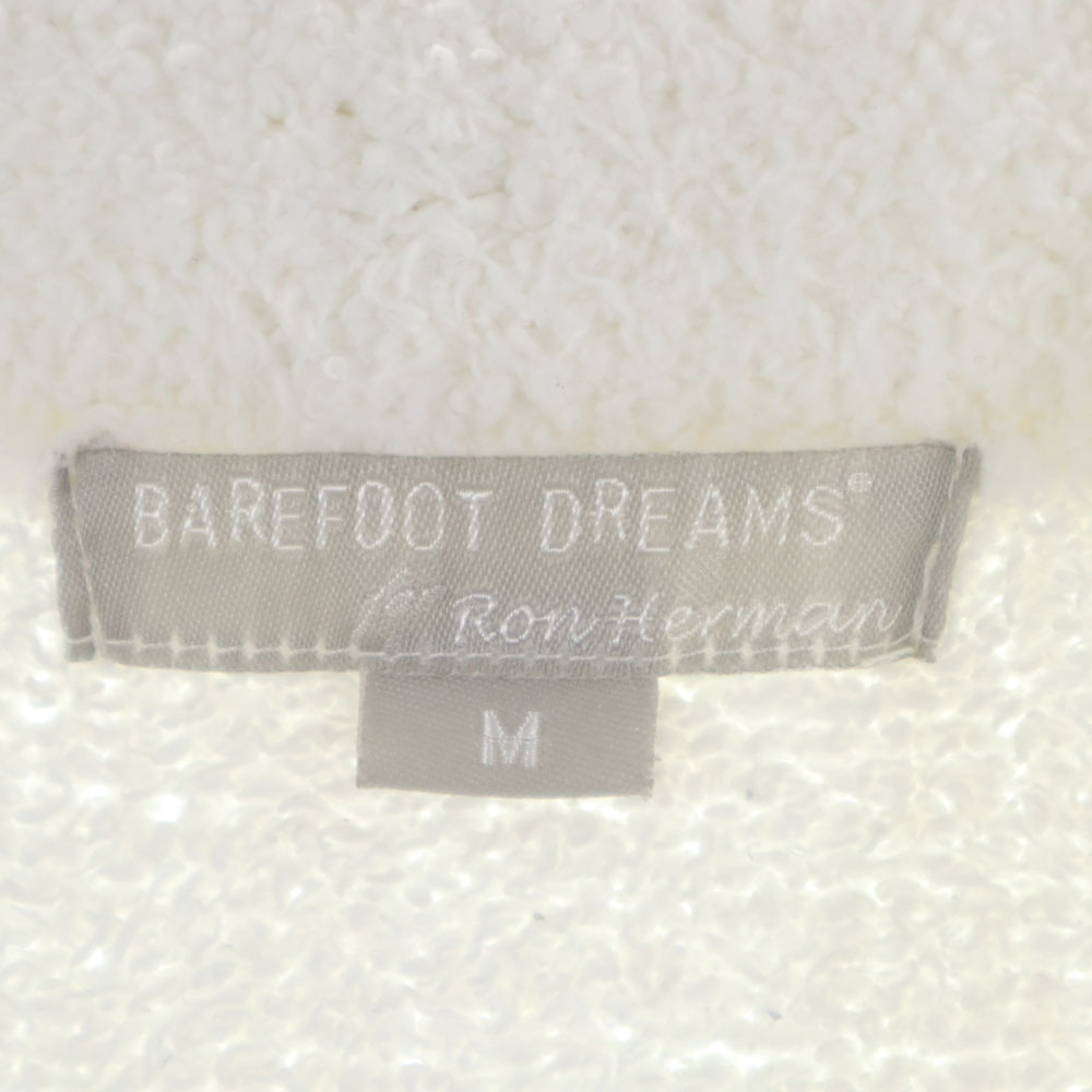 ベアフットドリームズ ボーダー柄 長袖 カーディガン M ホワイト×ネイビー BAREFOOT DREAMS ×ロンハーマン メンズ_画像7