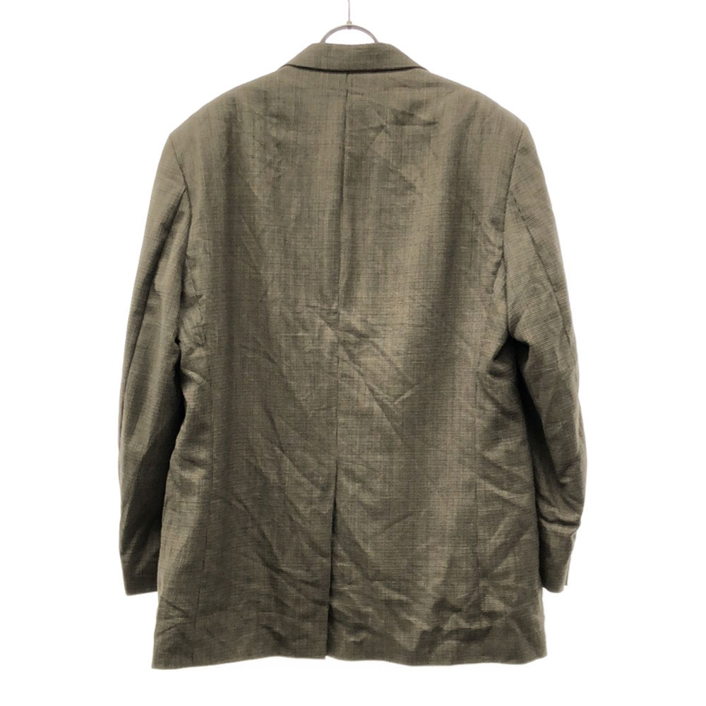 チャップスラルフローレン 90s カナダ制 ウール オールド チェック柄 テーラードジャケット ブラウン系 CHAPS RALPH LAUREN メンズ