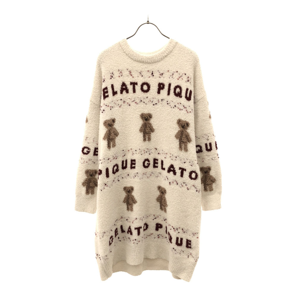  Gelato Pique PWN0225086 Bear long sleeve .... room wear F white group gelato piquejelapike One-piece lady's 