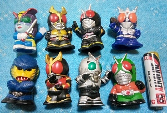 仮面ライダーアギト　ソフビコレクション5 全8種　バンダイ/ガシャポン　2001年