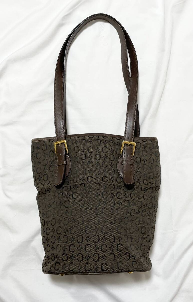 イタリア製 CELINE セリーヌ Cマカダム柄 トリオンフ トートバッグ ショルダーバッグ _画像1