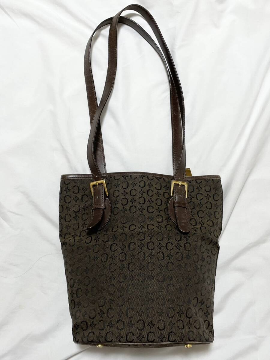 イタリア製 CELINE セリーヌ Cマカダム柄 トリオンフ トートバッグ ショルダーバッグ _画像2