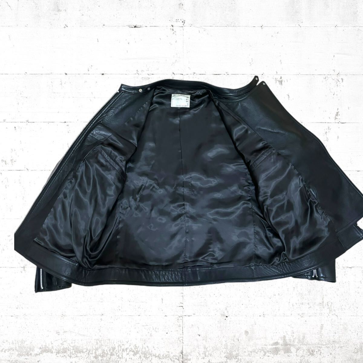 名作 sacai 本革 シングル レザー ライダース ジャケット ダブル 名作 sacai 本革 シングル レザー ライダース ジャケット ダブル