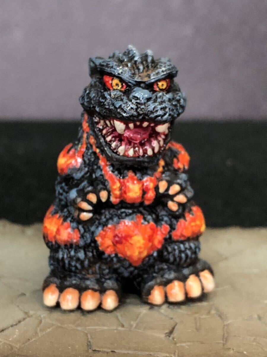 鎮座獣　ゴジラ1995 リペイント　デスゴジ　バーニングゴジラ バーニングゴジラ】東宝怪獣シリーズ 鎮座獣 ゴジラ（1995
