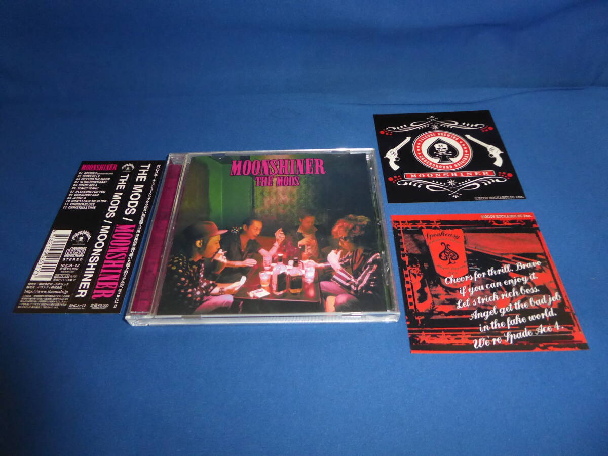 レア!THE MODS(ザ モッズ)MOONSHINER/CD/アルバム/ステッカー2枚付/森山達也/北里晃一/苣木寛之/佐々木周/ロック バンド/アイテム/グッズ