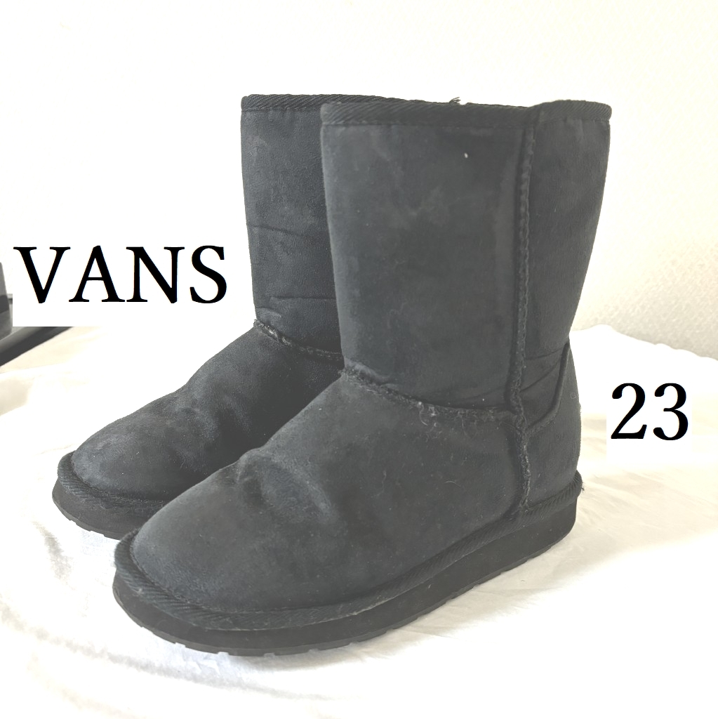 VANS バンズ レディース ボアブーツ ムートンブーツ V8609W 23 ブラック