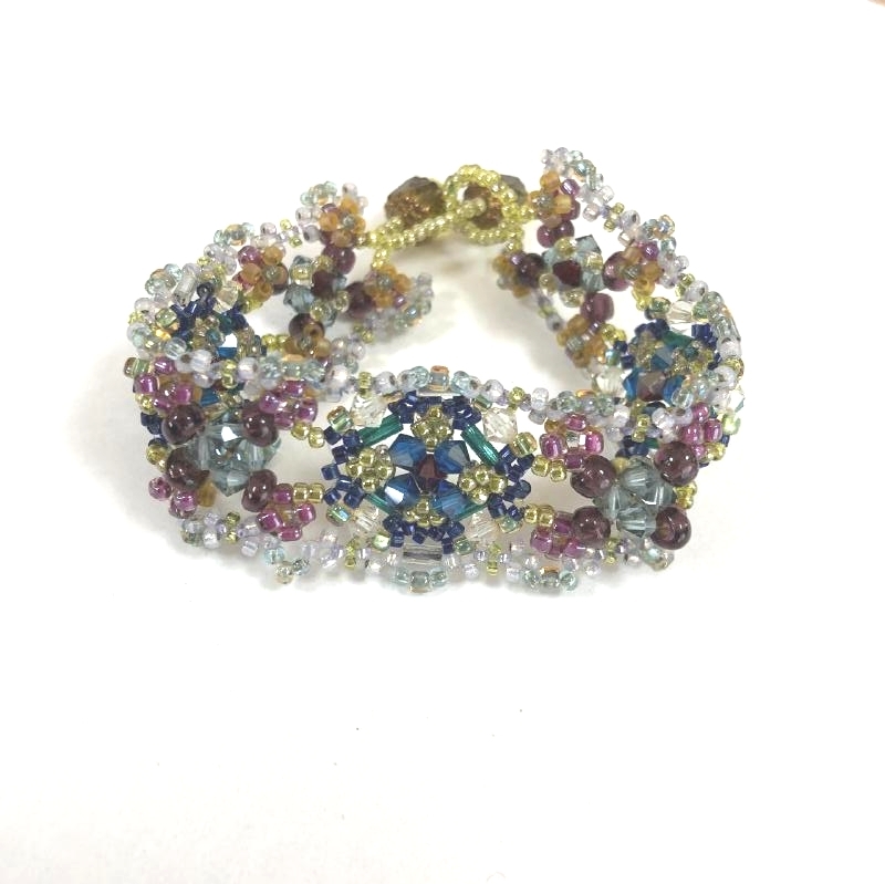 アンティーク アクセサリー ハンドメイド カラフル ビーズ ブレスレット
