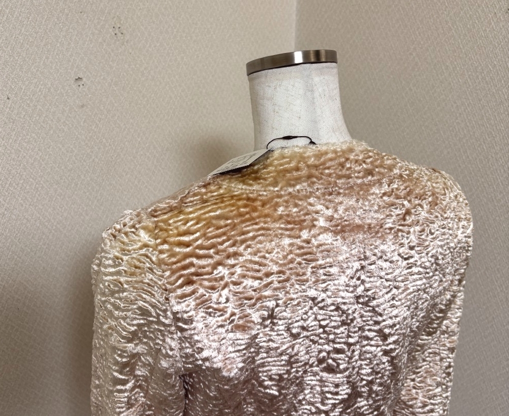 DURAS ambient(デュラスアンビエント) レディース ジャケット ボア ノーカラー ショートジャケット ピンク_画像4