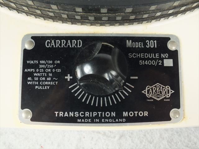 ★ GARRARD ガラード 301 ターンテーブル 中古 現状品 240801N3050_画像4