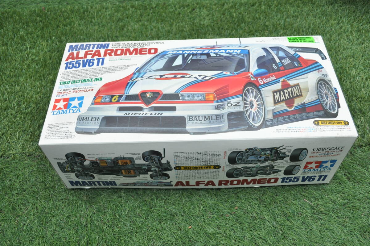 新品未組立て　1/10ＴＡＭＩＹＡ　タミヤ絶版ラジコン　ＴＡ03Ｆ　マルティニアルファロメオ　ＡＬＦＡＲＯＭＥＯ　155Ｖ6