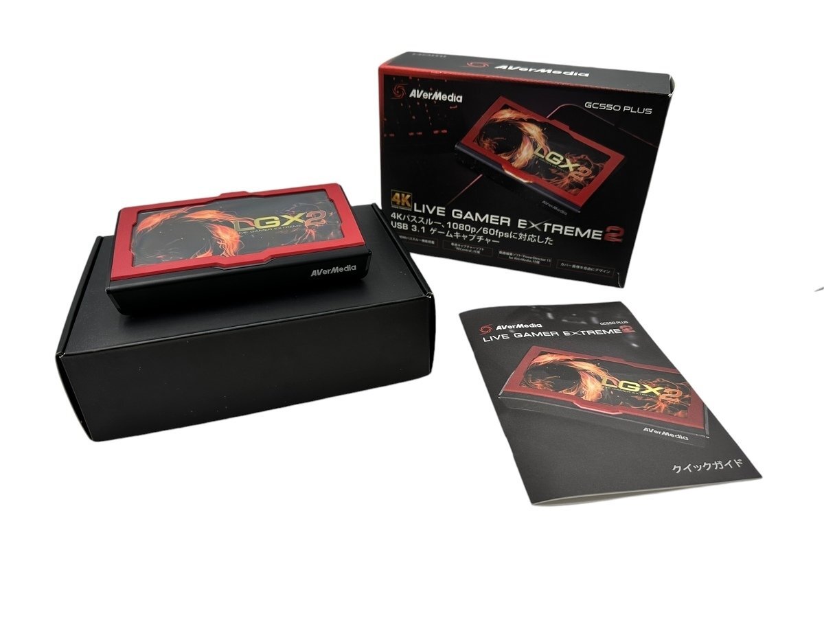 美品 AverMedia Live gamer extreame2 ゲームキャプチャ キャブチャーボード GC550 PLUS 録画 パソコン PC パススルー機能 ゲーム プレイ