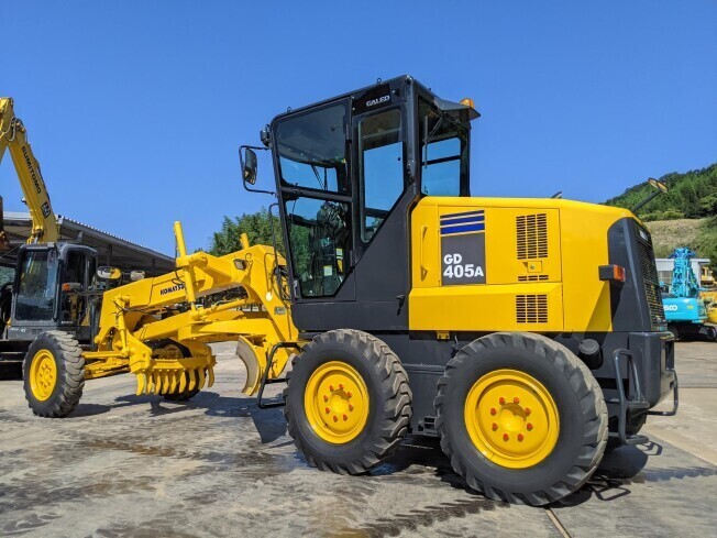  grader Komatsu GD405A-3E0 2004 year 3,195h one time delete document equipped air conditioner attaching 