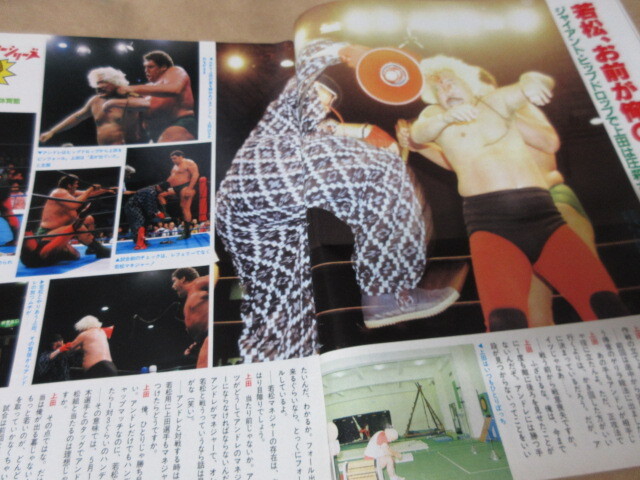 「週刊プロレス　NO.142　1986．5／6」輪島客寄せ　マードック　ハンセン鶴田ダブルタイトル　ベースボールマガジン社 