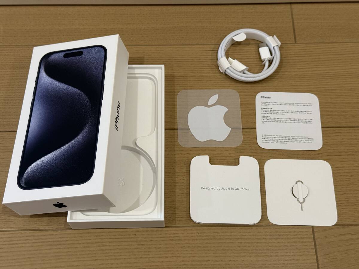 iPhone 15 Pro ブルーチタニウム 128GB Appleストア購入のSIM iPhone 15 Pro ブルーチタニウム 128GB Appleストア購入のSIM