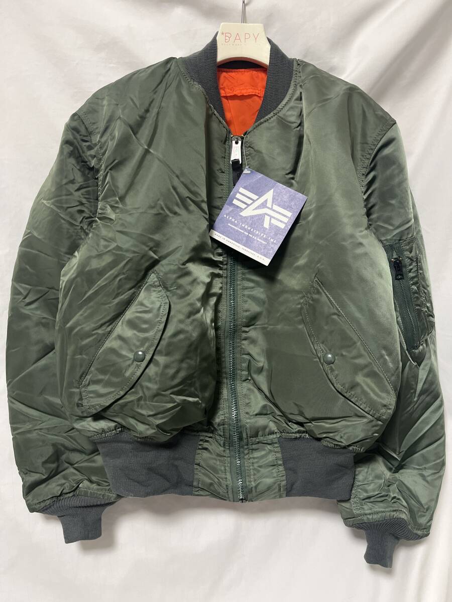 新品 DS 90s USA制 ALPHA INDUSTRIES アルファ MA-1 L (O-7-19)