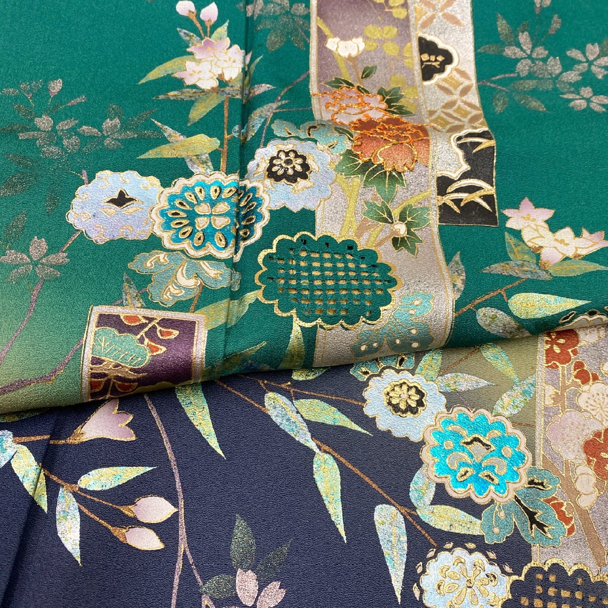 着物月花 作家物 金駒刺繍 品のあるデザインの訪問着 未使用品 着物月花 作家物 金駒刺繍 品のあるデザインの訪問着 未使用品