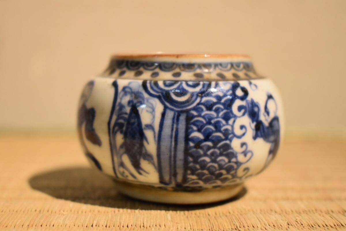 中国美術 色絵 唐子草花紋 瓶 一対 旧家蔵出(MG999) GE R1109 コレクター所蔵品 時代染付唐子紋 小壺/中国古玩 中国