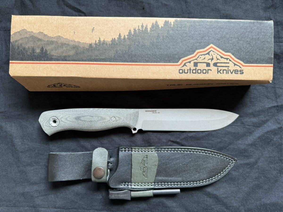 超美品 ハンティングナイフ、狩猟刀 RANGER knife N.C.Custom ハンティングナイフ、狩猟刀