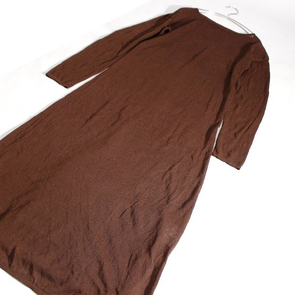 美品 SELECT MOCA セレクトモカ 薄手 ロングニット ワンピース F 春 秋 合服 24A09_画像2