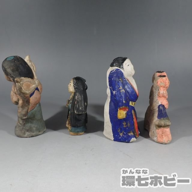 0KZ22*(15) old large sumo earth doll Japanese doll summarize /. earth toy ornament era thing sumo goods mud doll figure Edo . see war front . doll .. thing sending 60