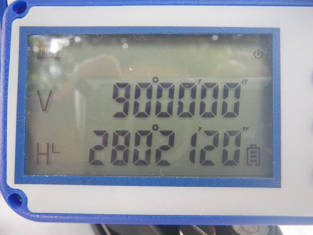 テクノ 電子セオドライト TK510NS 整準後(水平角.垂直角.0 テクノ 電子セオドライト TK510NS 整準後(水平角.垂直角.0