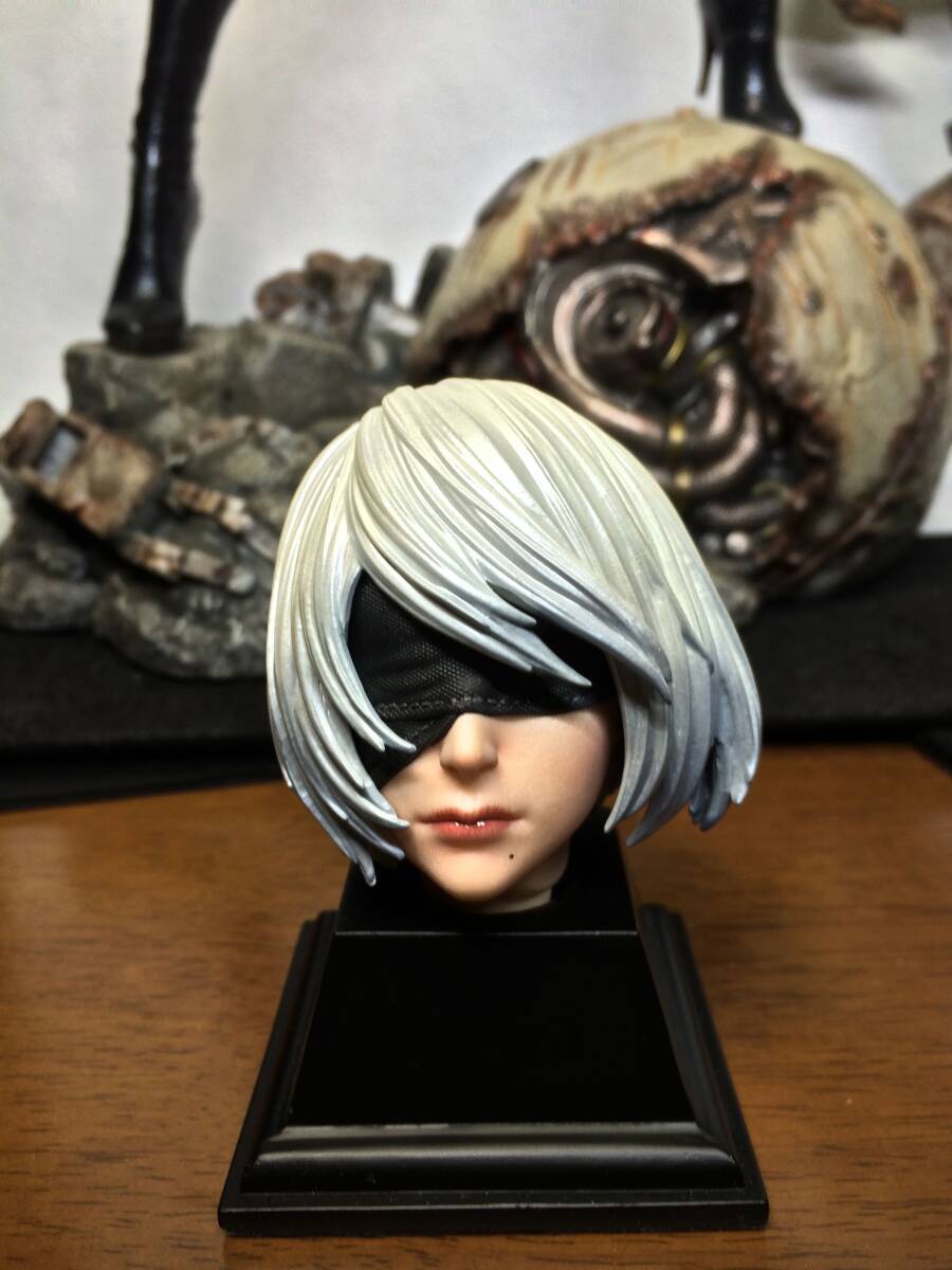 SQUARE ENIX MASTERLINE NieR: Automata колено a автомат ta1/4 шкала 2B(yoru - номер 2 B type ) старт chu- оригинал голова подставка имеется 