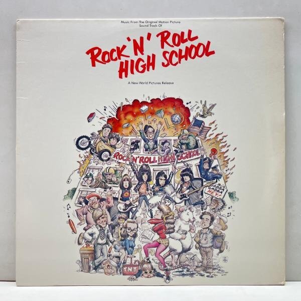 USオリジナル STERLING刻印 RAMONES Rock 'N' Roll High School O.S.T. ('79 Sire) ラモーンズ出演?ロジャー?コーマン制作の痛快學(xué)園モノ