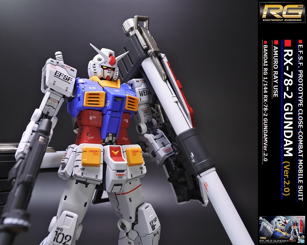 Yahoo!オークション - RG 1/144 RX-78-2 ガンダム Ver.2.0 塗装 Yahoo!オークション - RG 1/144 RX-78-2 ガンダム Ver.2.0 塗装