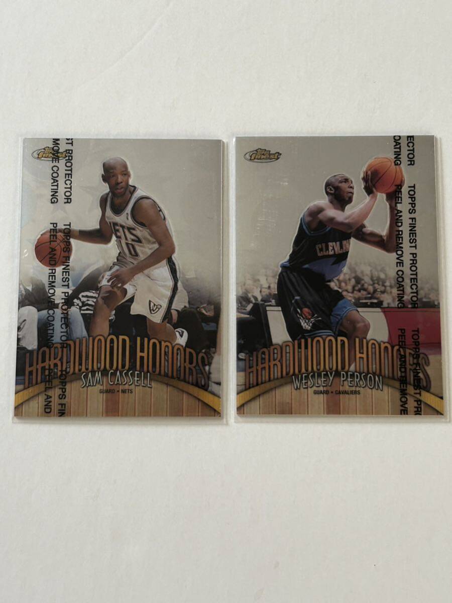 98-99 Topps Finest Hardwood Honners Sam Cassell Wesley Person サムキャセール　ウェズリーパーソン　NBA 